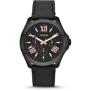  Shop Authentic Fossil Cecile Multifunction Black Dial Black Leather Strap Watch for Men - AM4523 - Luxxuri