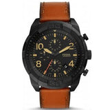  Shop Authentic Fossil Bronson Black Dial Brown Leather Strap Watch for Men - FS5714 - Luxxuri