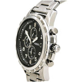  Shop Authentic Fossil Dean Chronograph Black Dial Silver Steel Strap Watch for Men - FS4542 - Luxxuri