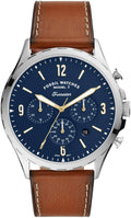  Shop Authentic Fossil Forrester Chronograph Blue Dial Brown Leather Strap Watch for Men -  S5607 - Luxxuri