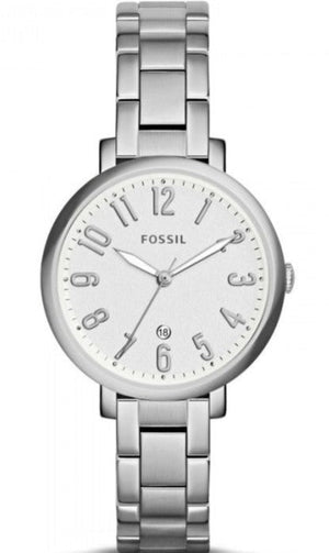  Shop Authentic Fossil Jacqueline White Dial Silver Steel Strap Watch for Women - ES3969 - Luxxuri