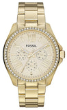  Shop Authentic Fossil Cecile Chronograph Gold Dial Gold Steel Strap Watch for Women - AM4482 - Luxxuri