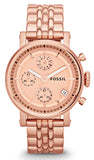  Shop Authentic Fossil Boyfriend Chronograph Rose Gold Dial Rose Gold Steel Strap Watch for Women - ES3380 - Luxxuri
