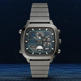  Shop Authentic Fossil Retro Analog-Digital Black Dial Grey Steel Strap Watch for Men - FS5892 - Luxxuri