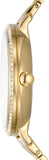  Shop Authentic Fossil Jacqueline Moonphase Mother of Pearl Dial Gold Steel Strap Watch for Women - ES5167 - Luxxuri
