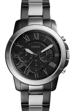  Shop Authentic Fossil Grant Chronograph Black Dial Two Tone Steel Strap Watch for Men - FS5269 - Luxxuri