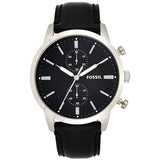  Shop Authentic Fossil Townsman Multifunction Black Dial Black Leather Strap Watch for Men - FS5396 - Luxxuri
