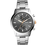  Shop Authentic Fossil Townsman Chronograph Grey Dial Silver Steel Strap Watch for Men - FS5407 - Luxxuri