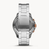  Shop Authentic Fossil FB-03 Chronograph Black Dial Silver Steel Strap Watch for Men - FS5768 - Luxxuri