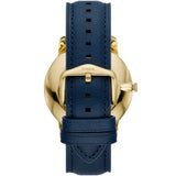  Shop Authentic Fossil The Minimalist 3H Analog Blue Dial Blue Leather Strap Watch for Men - FS5789 - Luxxuri
