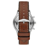  Shop Authentic Fossil Retro Pilot Chronograph Silver Dial Brown Leather Strap Watch for Men - FS5809 - Luxxuri
