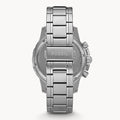 Fossil Dean Chronograph Black Dial Silver Steel Strap Watch for Men - FS4542