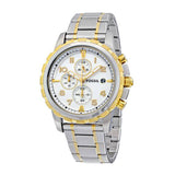  Shop Authentic Fossil Dean Chronograph White Dial Silver Steel Strap Watch for Men - FS4795 - Luxxuri
