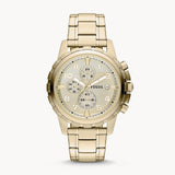  Shop Authentic Fossil Dean Chronograph Champagne Dial Gold Steel Strap Watch for Men - FS4867 - Luxxuri