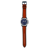  Shop Authentic Fossil Grant Chronograph Blue Dial Brown Leather Strap Watch for Men - FS5151 - Luxxuri