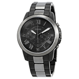  Shop Authentic Fossil Grant Chronograph Black Dial Two Tone Steel Strap Watch for Men - FS5269 - Luxxuri
