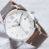  Shop Authentic Fossil The Commuter White Dial Brown Leather Strap Watch for Men - FS5275 - Luxxuri