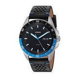  Shop Authentic Fossil Sport 54 Day Date Black Dial Black Leather Strap Watch for Men - FS5321 - Luxxuri