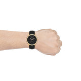  Shop Authentic Fossil The Minimalist Black Dial Black Leather Strap Watch for Men - FS5376 - Luxxuri