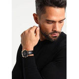 Shop Authentic Fossil The Minimalist Black Dial Black Leather Strap Watch for Men - FS5376 - Luxxuri