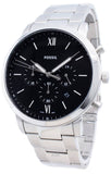  Shop Authentic Fossil Neutra Chronograph Black Dial Silver Steel Strap Watch for Men - FS5384 - Luxxuri