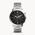  Shop Authentic Fossil Neutra Chronograph Black Dial Silver Steel Strap Watch for Men - FS5384 - Luxxuri