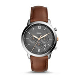 Shop Authentic Fossil Neutra Chronograph Black Dial Brown Leather Strap Watch for Men - FS5408 - Luxxuri