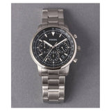  Shop Authentic Fossil Goodwin Chronograph Black Dial Silver Steel Strap Watch for Men - FS5412 - Luxxuri