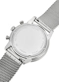  Shop Authentic Fossil Neutra Chronograph White Dial Silver Mesh Bracelet Watch for Men - FS5382 - Luxxuri