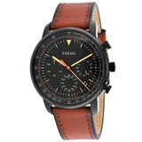  Shop Authentic Fossil Goodwin Luggage Chronograph Black Dial Brown Leather Strap Watch for Men - FS5501 - Luxxuri