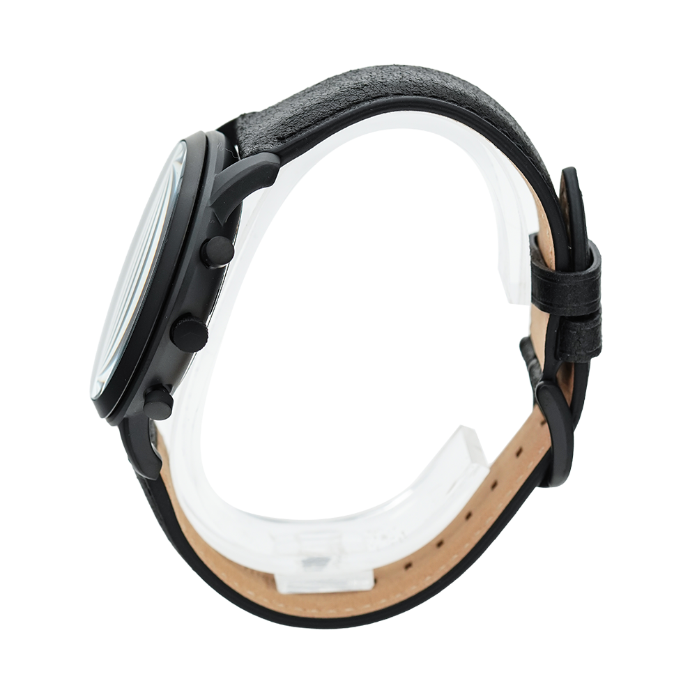  Shop Authentic Fossil Neutra Chronograph Black Dial Black Leather Strap Watch for Men - FS5503 - Luxxuri