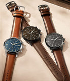  Shop Authentic Fossil Townsman Chronograph Gray Dial Brown Leather Strap Watch for Men - FS5522 - Luxxuri
