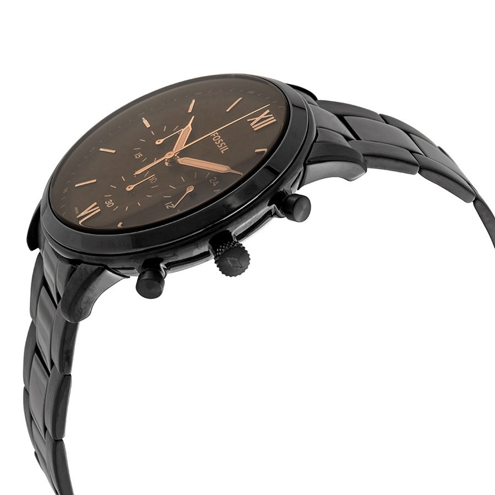  Shop Authentic Fossil Neutra Chronograph Black Dial Black Steel Strap Watch for Men - FS5525 - Luxxuri