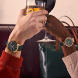  Shop Authentic Fossil Townsman Chronograph Green Dial Green Leather Strap Watch for Men - FS5599 - Luxxuri