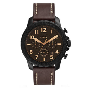 Shop Authentic Fossil Bowman Chronograph Brown Dial Brown Leather Strap Watch for Men - FS5601 - Luxxuri
