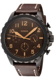  Shop Authentic Fossil Bowman Chronograph Brown Dial Brown Leather Strap Watch for Men - FS5601 - Luxxuri