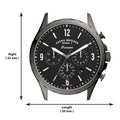  Shop Authentic Fossil Forrester Chronograph Black Dial Grey Steel Strap Watch for Men - FS5606 - Luxxuri