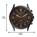  Shop Authentic Fossil Forrester Chronograph Black Dial Brown Leather Strap Watch for Men - FS5608 - Luxxuri