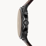  Shop Authentic Fossil Forrester Chronograph Black Dial Brown Leather Strap Watch for Men - FS5608 - Luxxuri