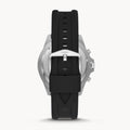 Fossil Garrett Chronograph Black Dial Black Rubber Strap Watch for Men - FS5624