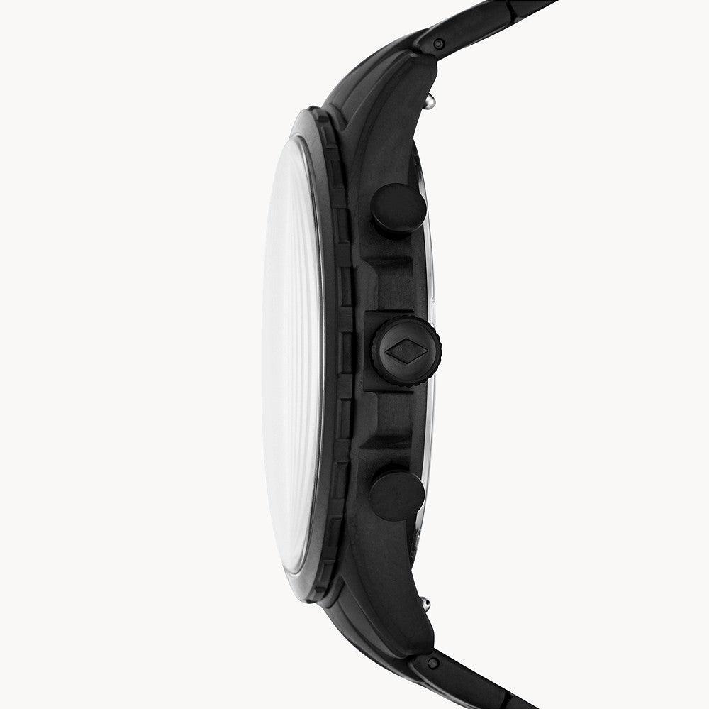  Shop Authentic Fossil Forrester Chronograph Black Dial Black Steel Strap Watch for Men - FS5697 - Luxxuri