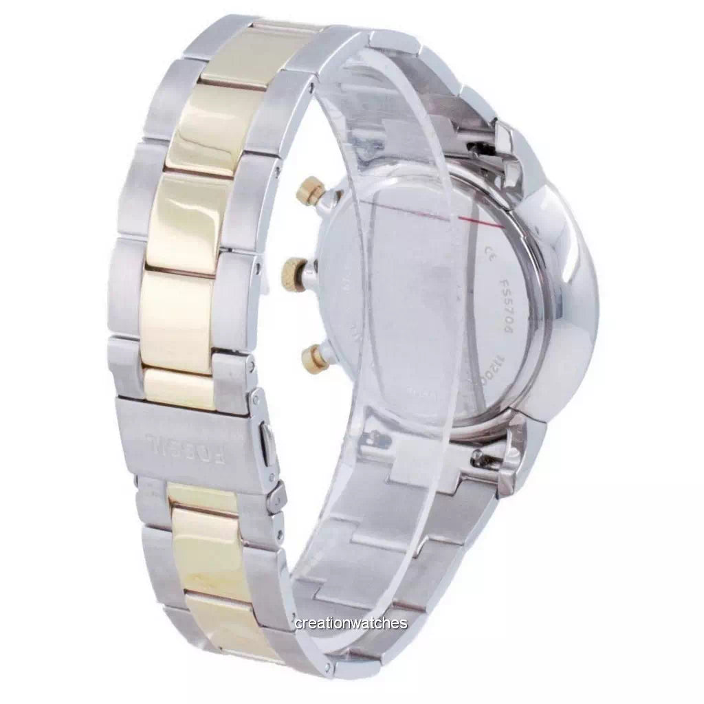  Shop Authentic Fossil Neutra Chronograph Blue Dial Two Tone Steel Strap Watch for Men - FS5706 - Luxxuri