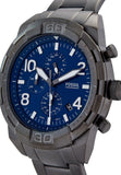  Shop Authentic Fossil Bronson Chronograph Blue Dial Grey Steel Strap Watch for Men - FS5711 - Luxxuri