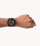  Shop Authentic Fossil Grant Chronograph Black Dial Brown Leather Strap Watch for Men - FS5241 - Luxxuri