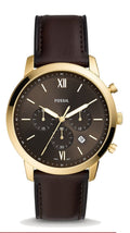  Shop Authentic Fossil Neutra Chronograph Brown Dial Brown Leather Strap Watch for Men - FS5763 - Luxxuri