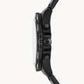 Fossil Garrett Chronograph Black Dial Black Steel Strap Watch for Men - FS5773