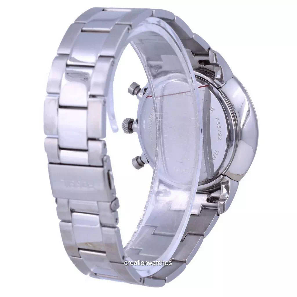  Shop Authentic Fossil Neutra Chronograph Blue Dial Silver Steel Strap Watch for Men - FS5792 - Luxxuri
