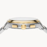  Shop Authentic Fossil Everett Chronograph Gold Dial Two Tone Steel Strap Watch for Men - FS5796 - Luxxuri