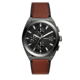  Shop Authentic Fossil Everett Chronograph Grey Dial Brown Leather Strap Watch for Men - FS5799 - Luxxuri