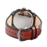  Shop Authentic Fossil Everett Chronograph Grey Dial Brown Leather Strap Watch for Men - FS5799 - Luxxuri
